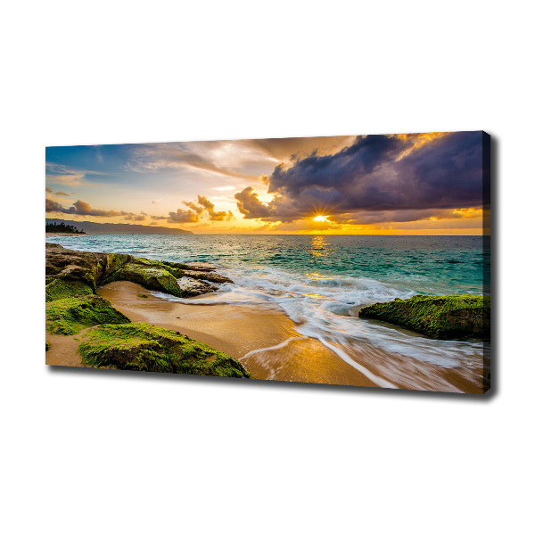 Canvas wall art Sunset sea