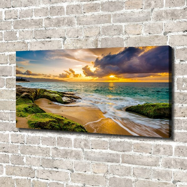 Canvas wall art Sunset sea