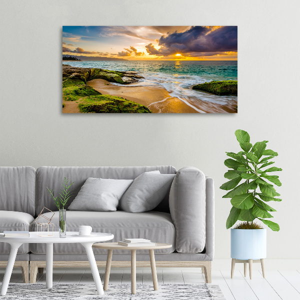 Canvas wall art Sunset sea