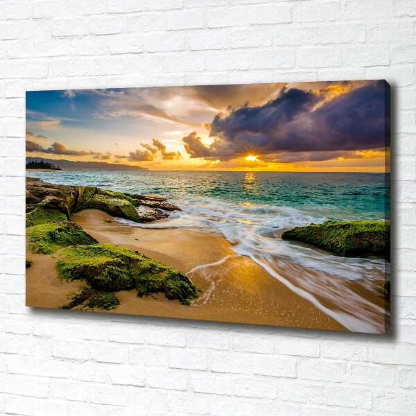 Canvas wall art Sunset sea