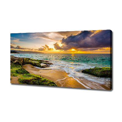 Canvas wall art Sunset sea