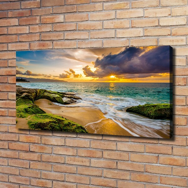 Canvas wall art Sunset sea