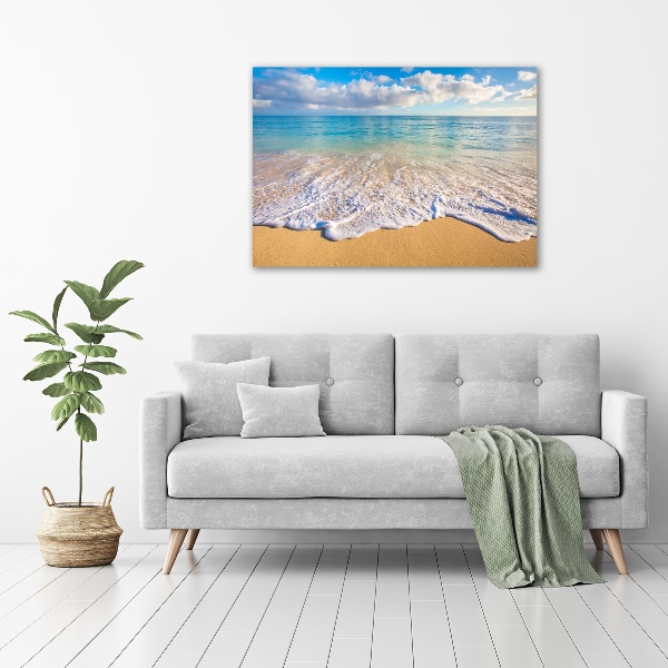 Canvas wall art Hawaiian beach