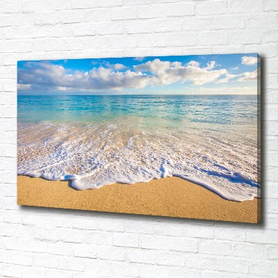 Canvas wall art Hawaiian beach