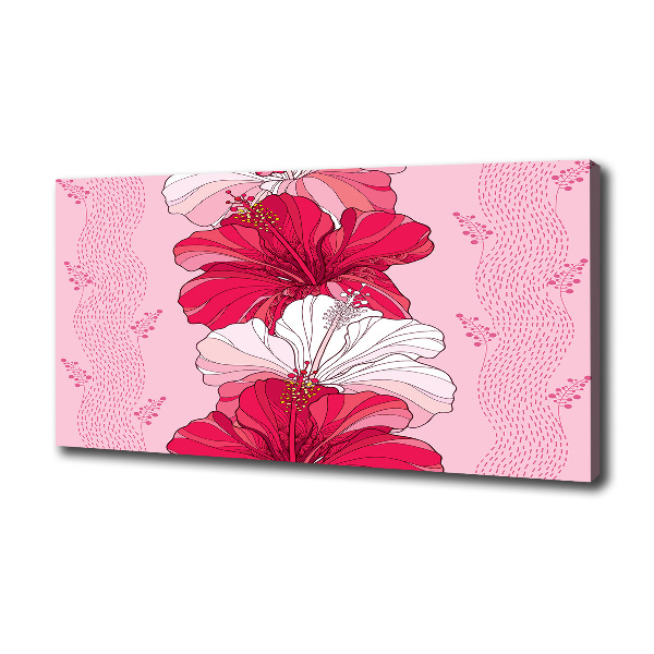 Canvas wall art Hawaiian flowers