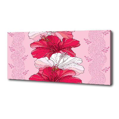 Canvas wall art Hawaiian flowers