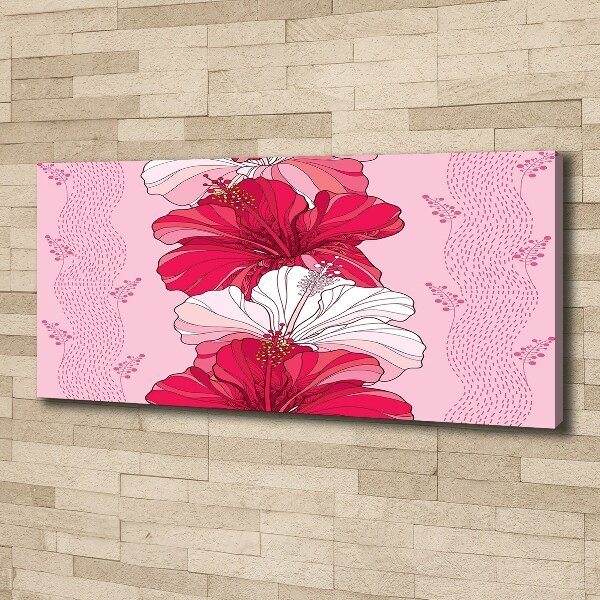 Canvas wall art Hawaiian flowers