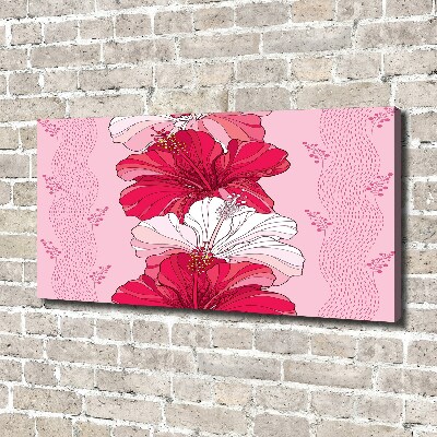 Canvas wall art Hawaiian flowers