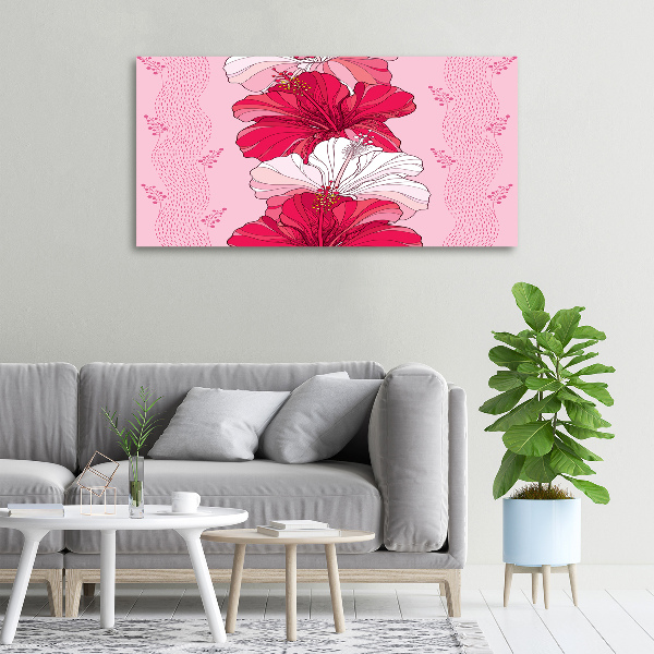 Canvas wall art Hawaiian flowers