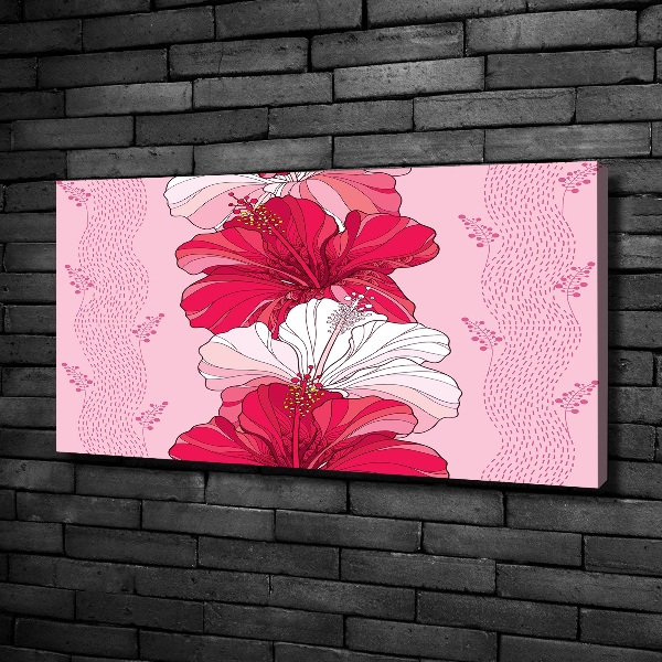 Canvas wall art Hawaiian flowers