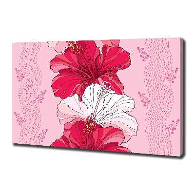 Canvas wall art Hawaiian flowers