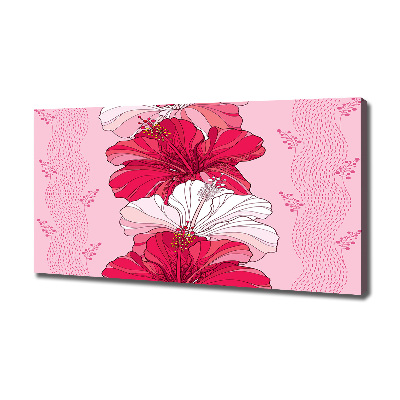 Canvas wall art Hawaiian flowers