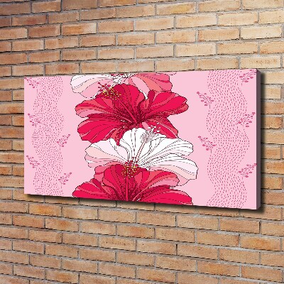 Canvas wall art Hawaiian flowers