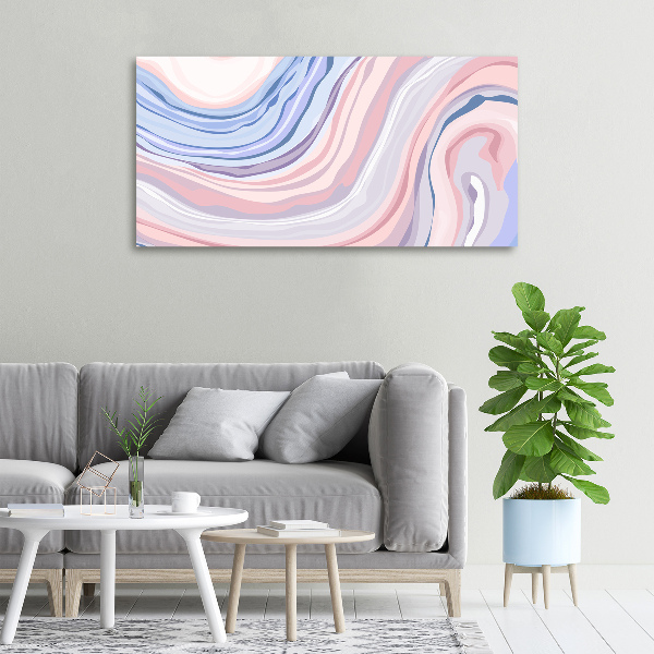 Canvas wall art Wave abstraction