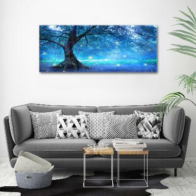 Canvas wall art Mysterious forest