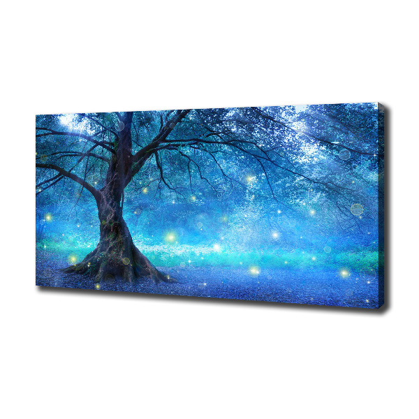 Canvas wall art Mysterious forest