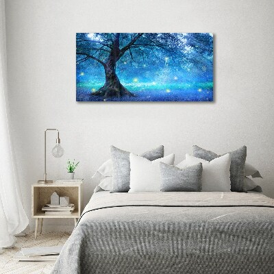 Canvas wall art Mysterious forest