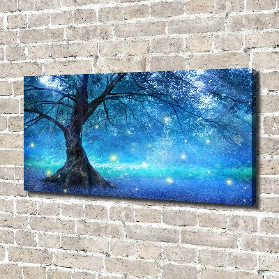 Canvas wall art Mysterious forest