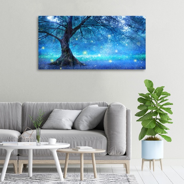 Canvas wall art Mysterious forest