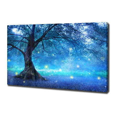 Canvas wall art Mysterious forest