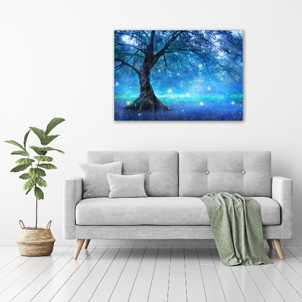 Canvas wall art Mysterious forest