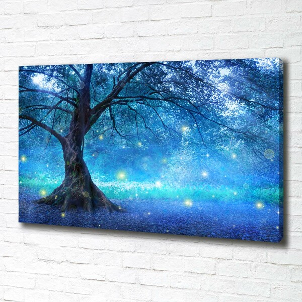 Canvas wall art Mysterious forest