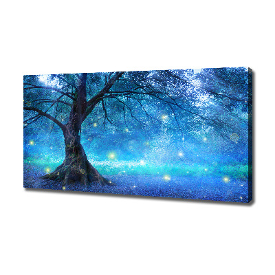 Canvas wall art Mysterious forest