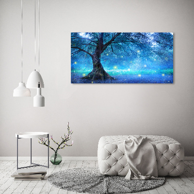 Canvas wall art Mysterious forest