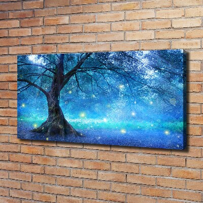 Canvas wall art Mysterious forest