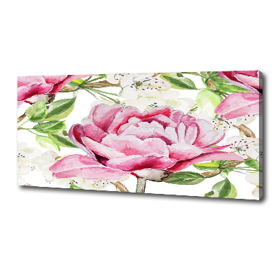 Canvas wall art Peonies