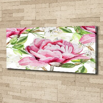 Canvas wall art Peonies