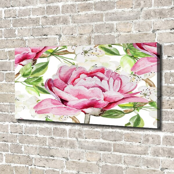 Canvas wall art Peonies