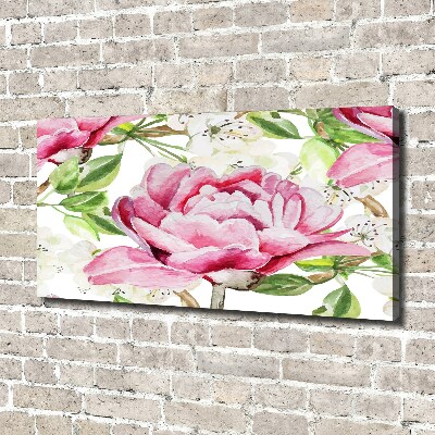 Canvas wall art Peonies