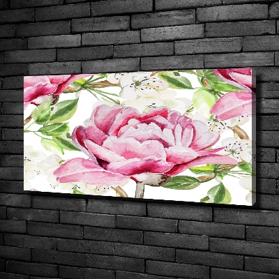 Canvas wall art Peonies