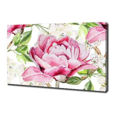 Canvas wall art Peonies