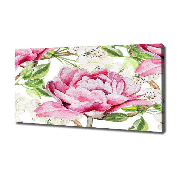 Canvas wall art Peonies