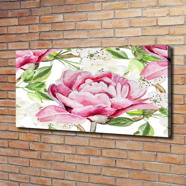 Canvas wall art Peonies