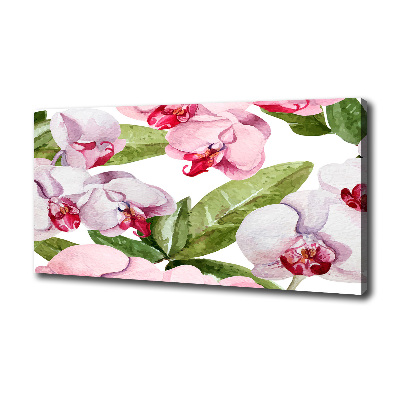 Canvas wall art Pink orchids