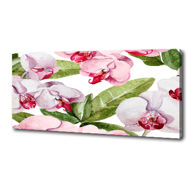 Canvas wall art Pink orchids