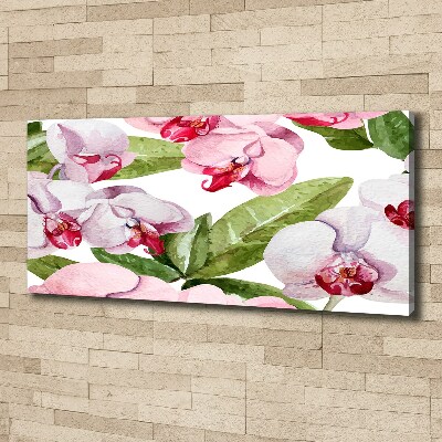 Canvas wall art Pink orchids