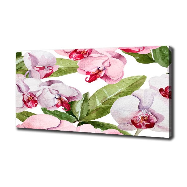 Canvas wall art Pink orchids