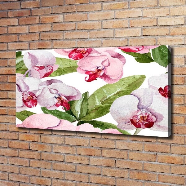 Canvas wall art Pink orchids