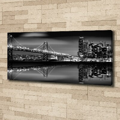 Canvas wall art San Francisco at night