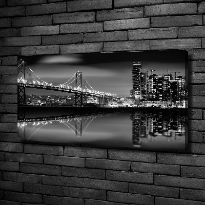 Canvas wall art San Francisco at night