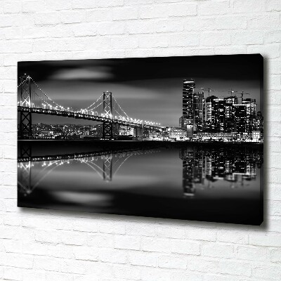 Canvas wall art San Francisco at night