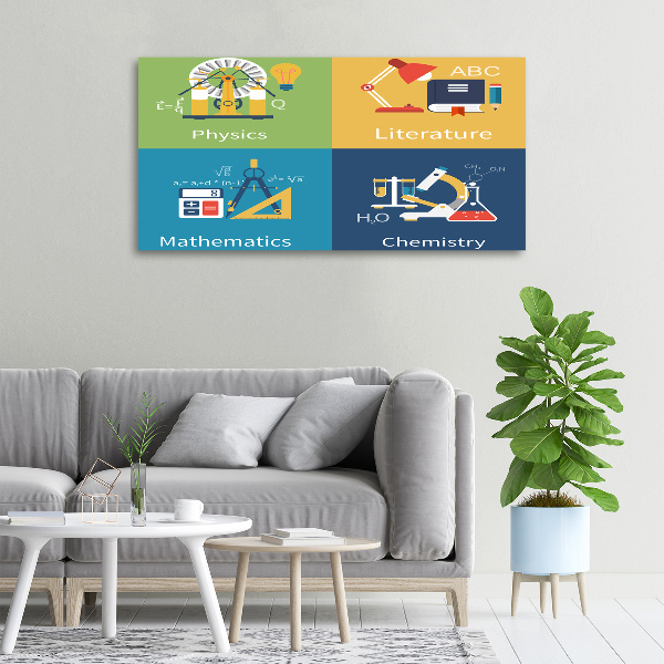 Canvas wall art School subjects