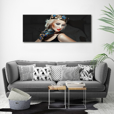 Canvas wall art A woman in a crown