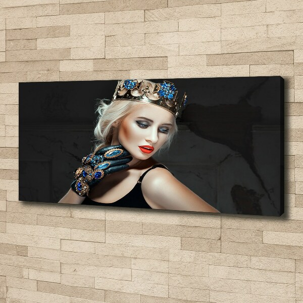 Canvas wall art A woman in a crown