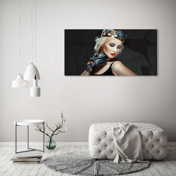 Canvas wall art A woman in a crown