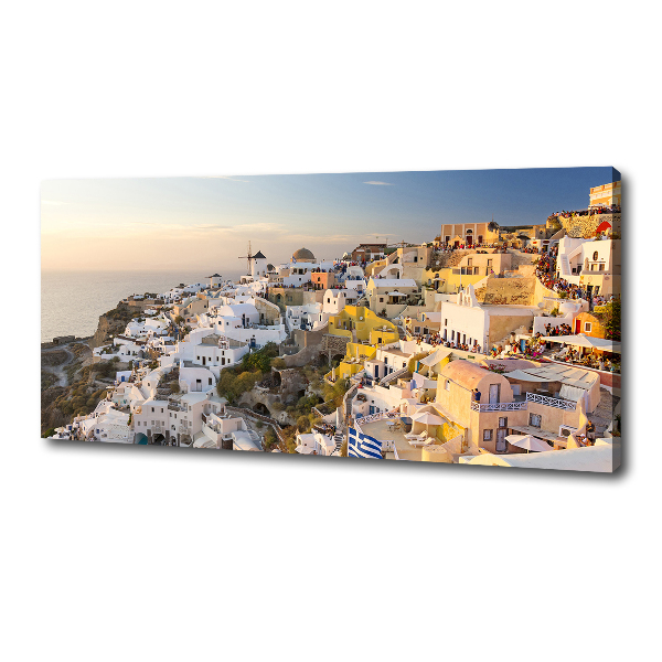 Canvas wall art Santorini Greece